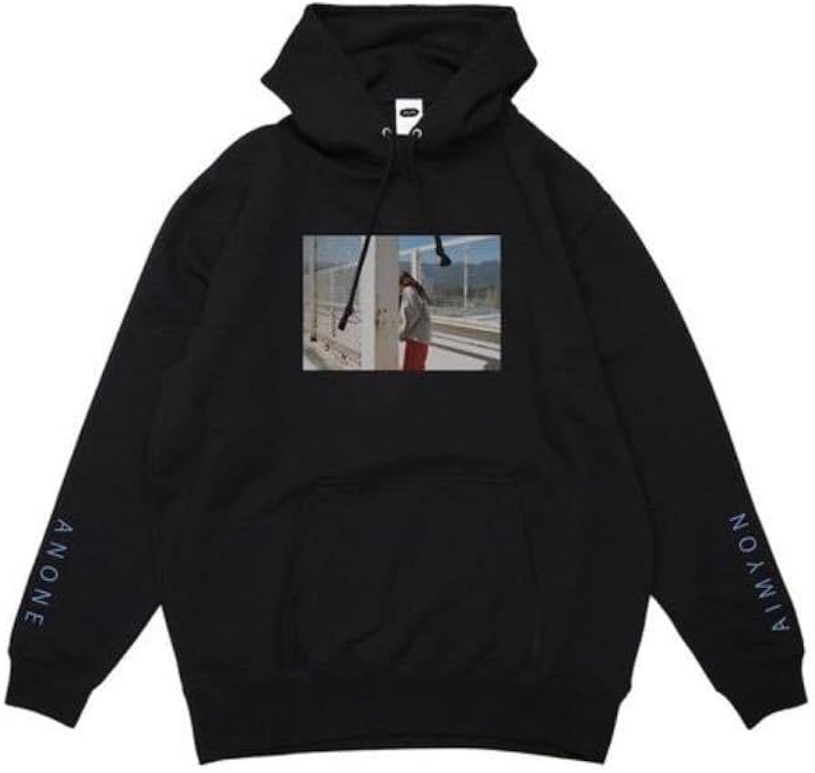 Amazon.co.jp: あいみょん プルオーバーパーカー ブラック Lサイズ