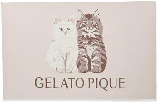 Amazon.co.jp: [ジェラート ピケ] ツインズキャットJQDブランケット