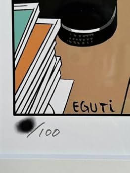 Amazon.co.jp: 真作 ED100江口寿史 レコード 版画 直筆サイン入り Step