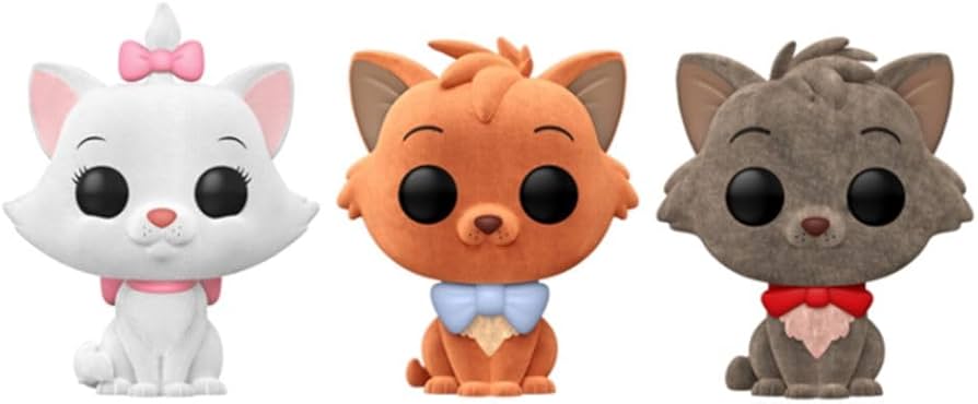 Funko Pop! Disney The Aristocats 3-Pack (Flocked) Special Edition