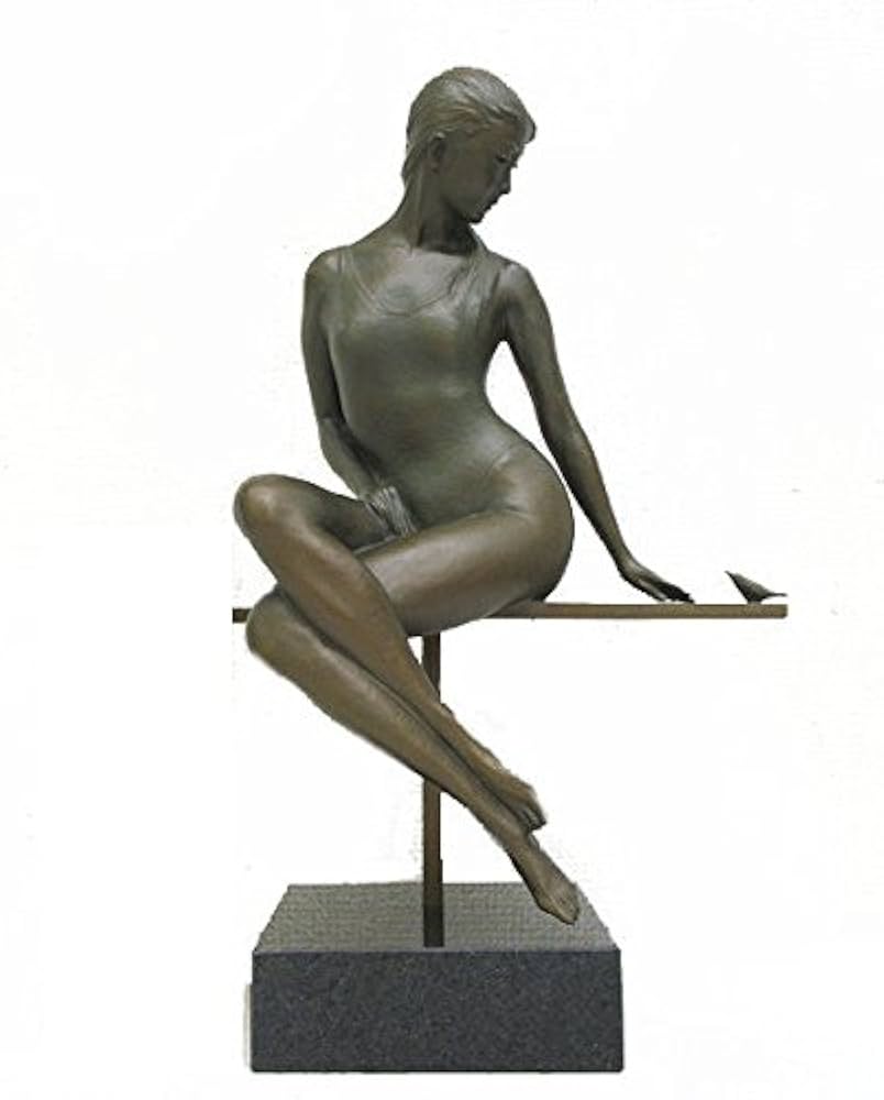 Amazon.co.jp: 大道寺光弘『透明の時』ブロンズ像 銅像 彫像 彫刻 人物