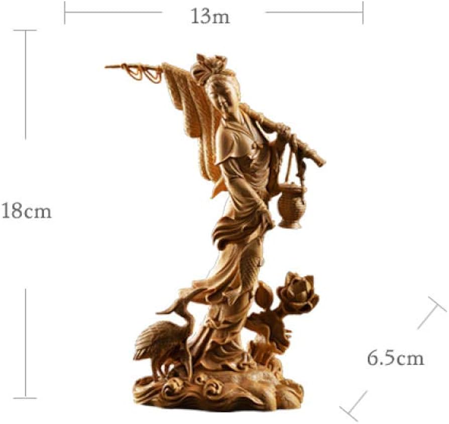 Amazon.co.jp: 彫刻中国文化の彫像の木彫りのキャラクター木の彫像家の