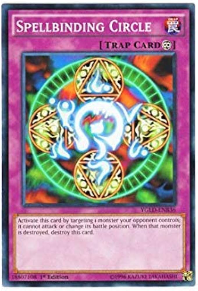 Amazon.co.jp: 遊戯王 英語版 YGLD-ENB36 Spellbinding Circle 六芒星