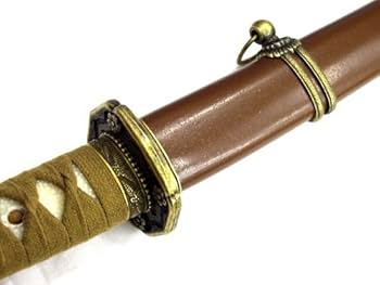 Amazon.co.jp: 尾形刀剣 軍刀(模造刀) GN-3 陸軍大刀 軍茶柄 軍茶木鞘