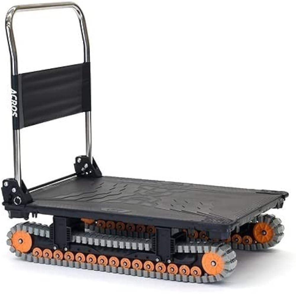 Amazon | 矢崎化工 運搬台車アクロス クローラータイプ ブラック SC