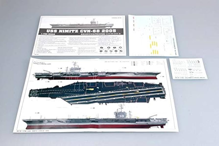 Amazon.com: Trumpeter 1/700 USS Nimitz CVN68 Aircraft Carrier 2005
