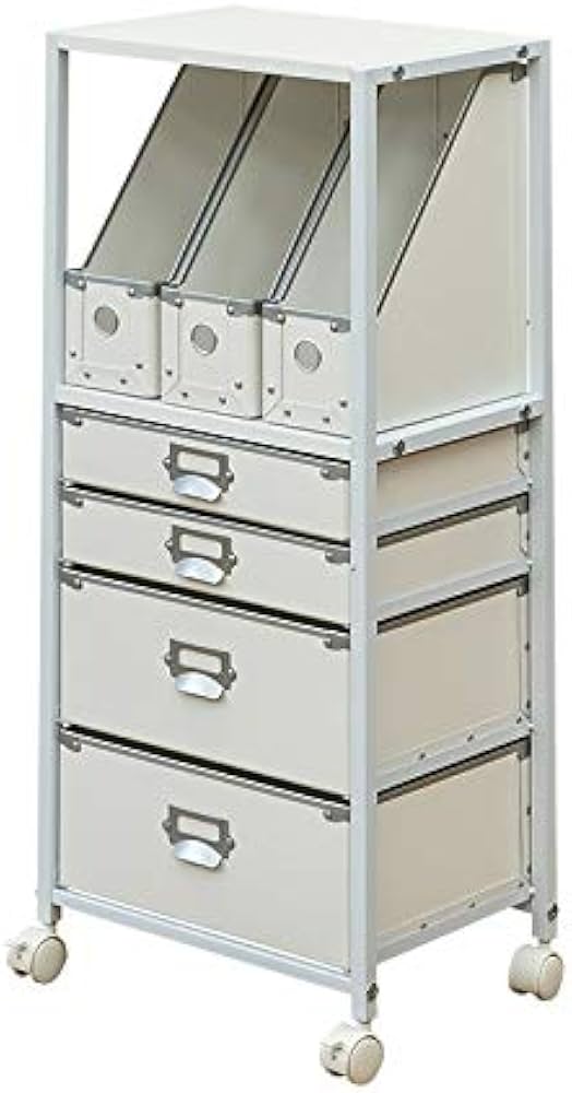 Amazon.co.jp: 収納チェスト5段 ファイルBOX ファイルケース