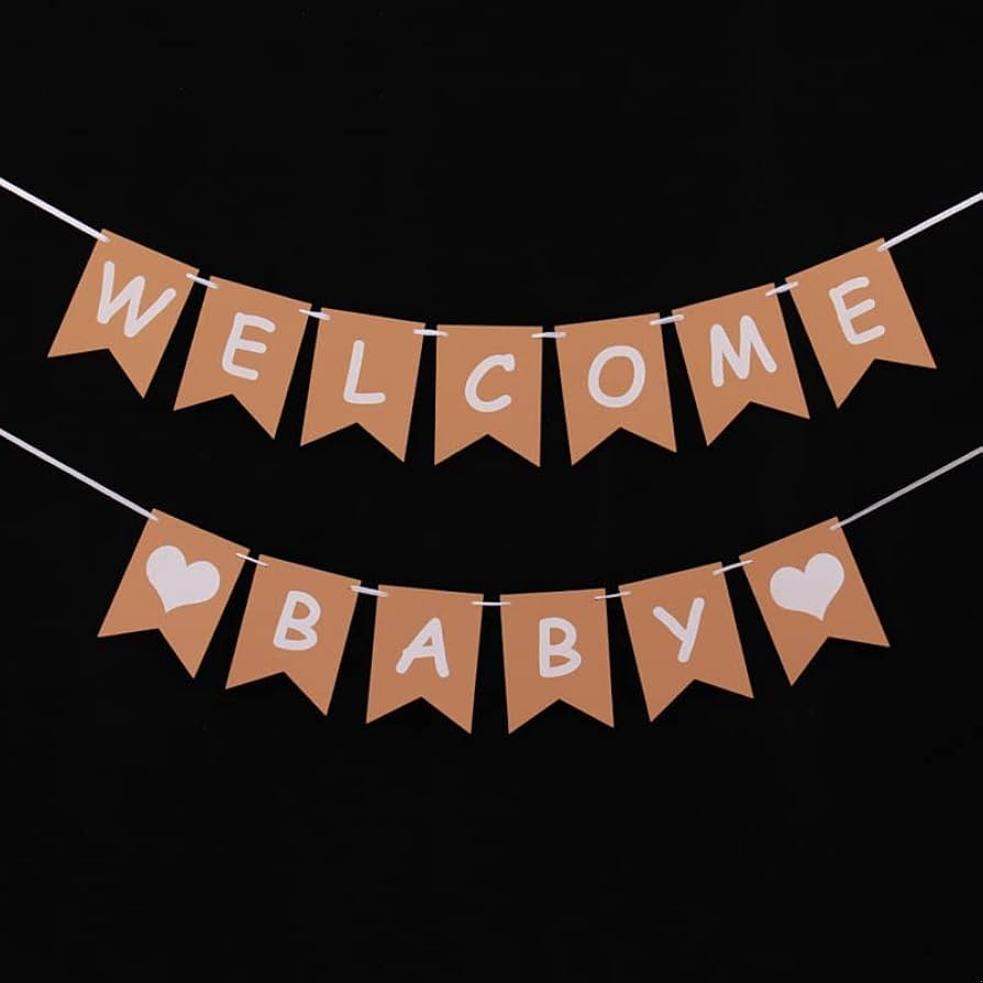 Amazon.co.jp: 【NOBONU】ガーランドWELCOMEBABYお誕生日ガーランド