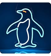 Amazon.com: Penguin neon signs for wall decor penguin LED light