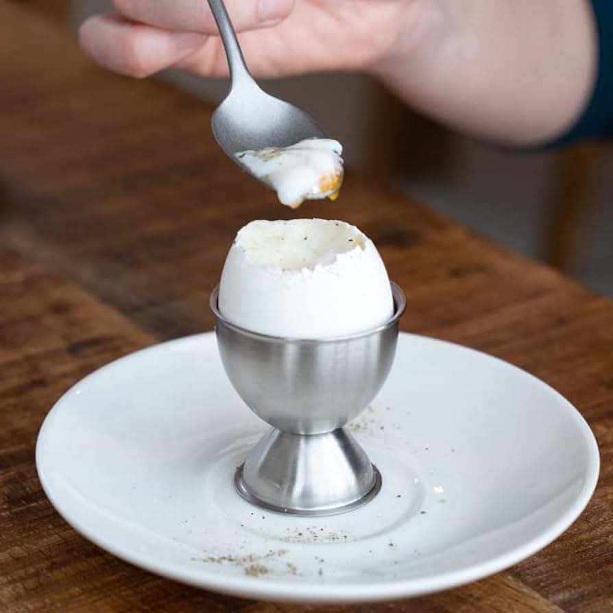 Amazon.co.jp: 青芳(Aoyoshi) エッグスタンド マットシルバー 卵1個用