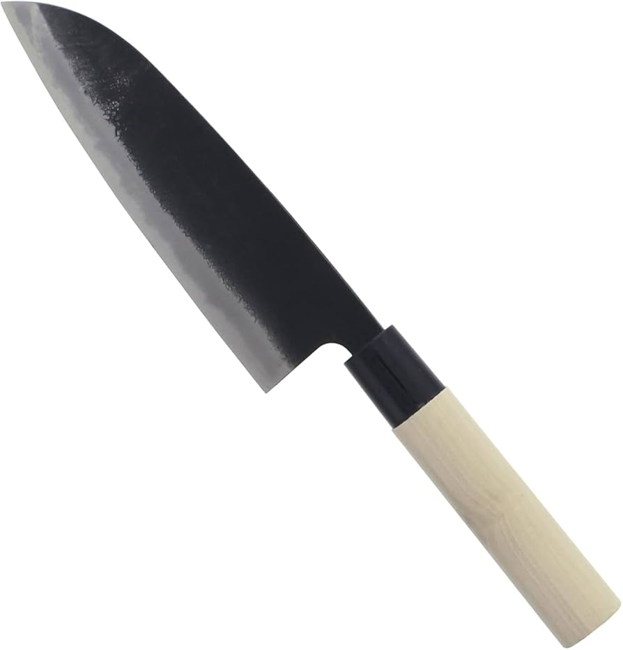 Amazon｜ファインクラフト 三徳包丁 土佐一 おばあちゃんの包丁 黒打