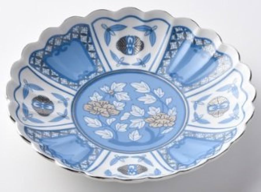 Amazon.co.jp: 波佐見焼 プレート 皿 直径約15cm kotohogu 皐月 藍