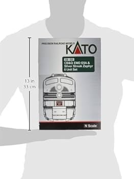 Amazon.com: Kato USA Model Train Products CB&Q EMD E5A Silver