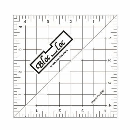 Amazon.com: Bloc Loc Brand Half Square Acrylic Triangle Ruler, 4.5
