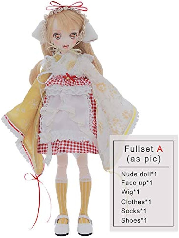 Amazon | BJDドール 球体関節人形 1／4 40cm 女 人形本体 ヘッド+