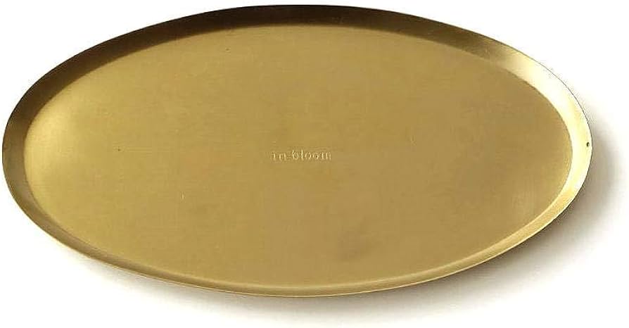 Amazon｜トレー トレイ ゴールド スチール 薄型 アクセサリートレイ