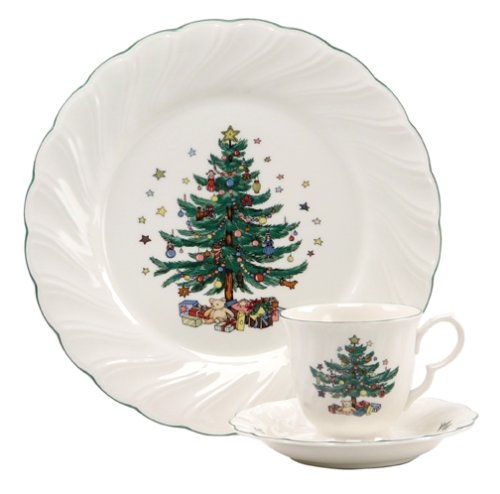 Amazon.com | Nikko Ceramics Happy Holidays 12-Piece Dinnerware Set
