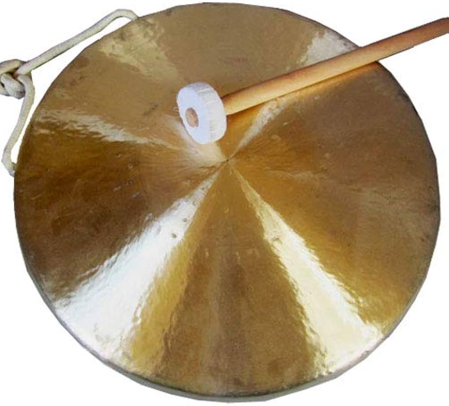 Amazon.co.jp: 特大中国銅製ドラ 30cm（バチ付き）送無（沖縄700円