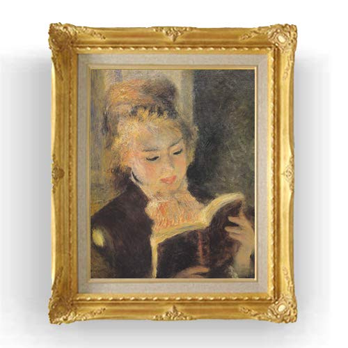Amazon.co.jp: ルノワール 読書する少女 F6 油絵直筆仕上げ｜ 絵画 6号