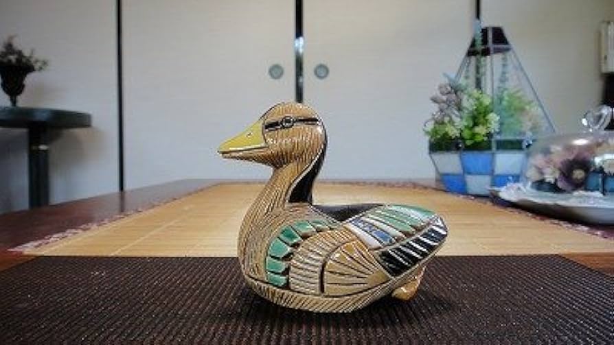 Amazon.co.jp: リンコナダ カモママ 240 陶器 動物 置物 鳥 カモ 鴨