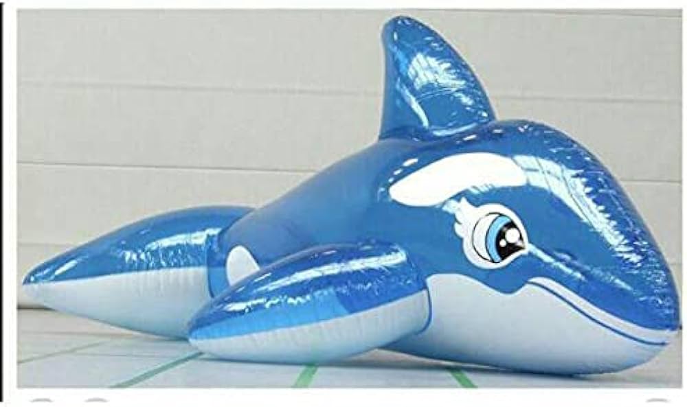 Amazon.co.jp: 空気ビニール風船 浮き輪 シャチ ブルー フロート 海外