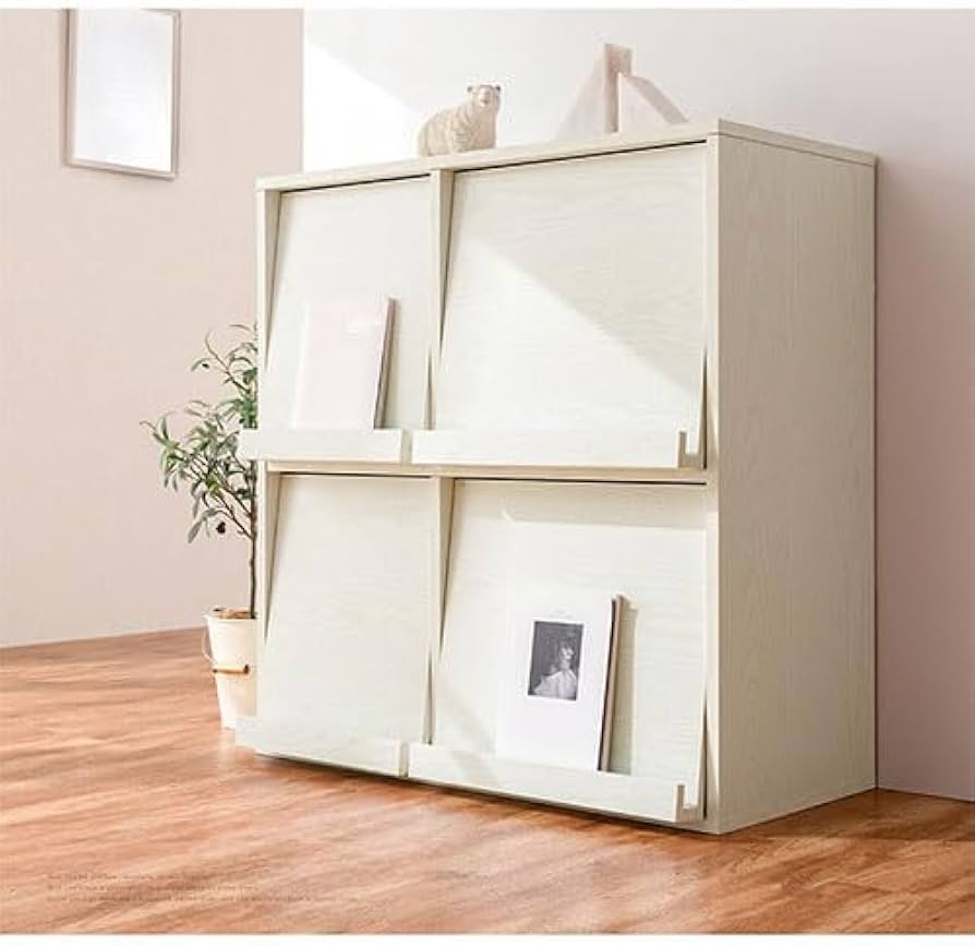 Amazon.co.jp: フラップチェスト 本棚 大容量 ディスプレイラック 収納