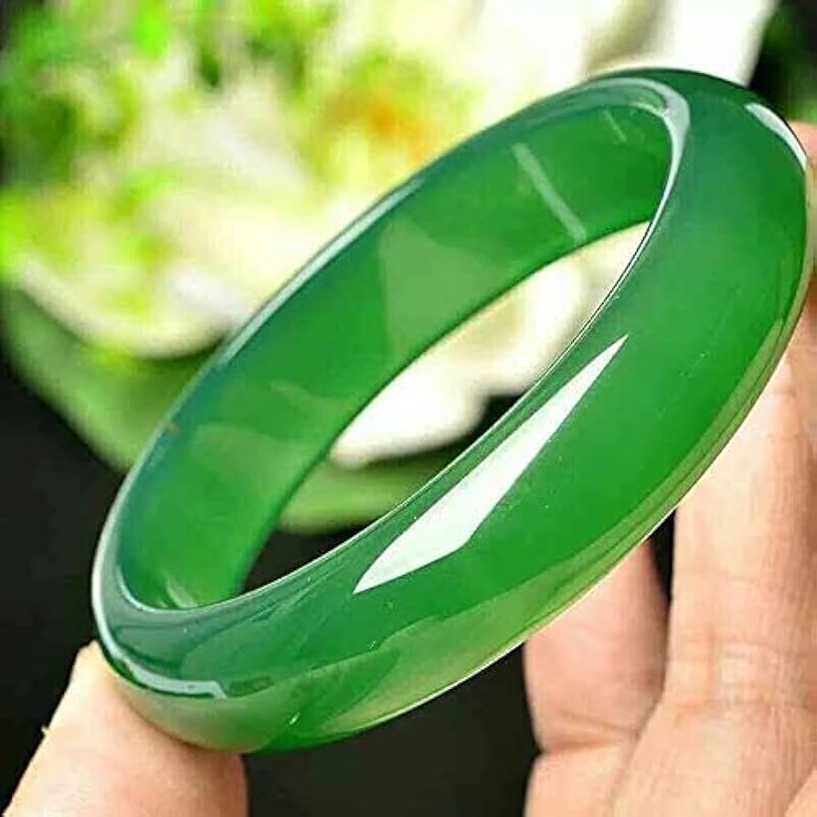 Amazon.co.jp: 女性のための翡翠ブレスレット、中国の本物の天然緑翡翠