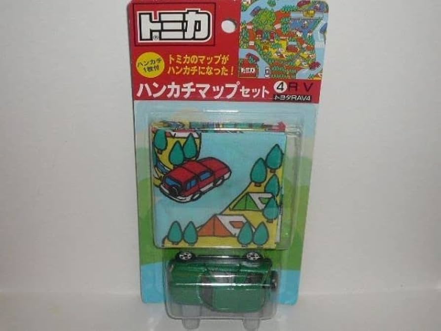 Amazon | トミカ ハンカチマップセット④RV トヨタ RAV4 | ミニカー