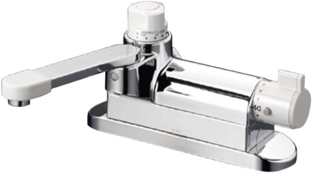 Amazon | KVK ケーブイケー デッキ形定量止水付サーモスタット式混合栓