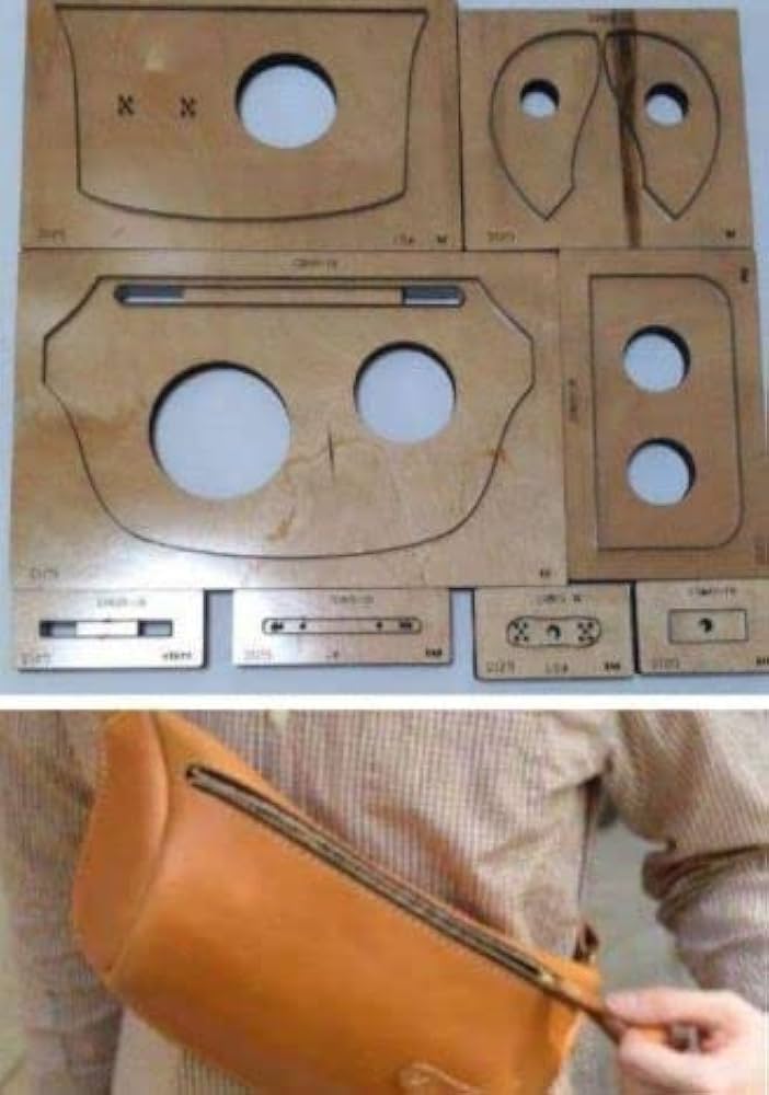 Amazon.co.jp: ウエストバッグの抜き型 パンチ 型紙 レザークラフト