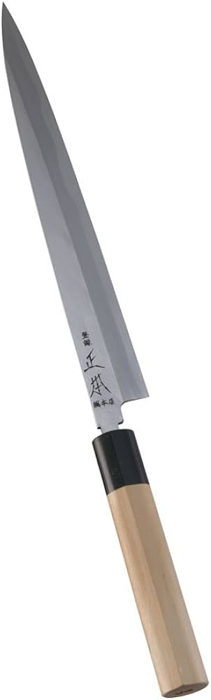 Amazon｜正本総本店 本霞・玉白鋼 柳刃刺身庖丁 24cm 刀身:玉白鋼、柄