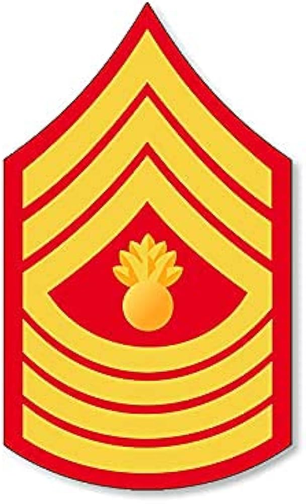 Amazon.com - USMC Rank MGySgt Master Gunnery Sergeant Sticker (SSI