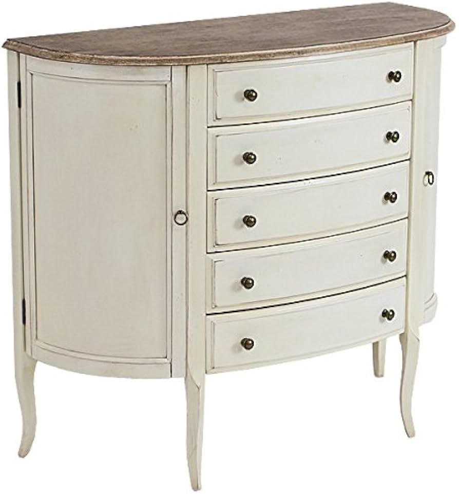 Amazon｜アンティーク調 5段 チェスト W約102×D約42×H約90.5cm