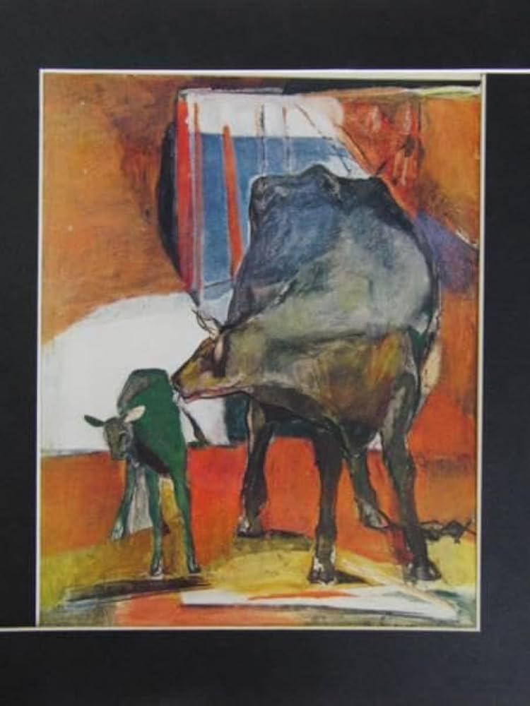 Amazon.co.jp: 山口薫、花子誕生、額装用画集の一部、、額付 : ホーム