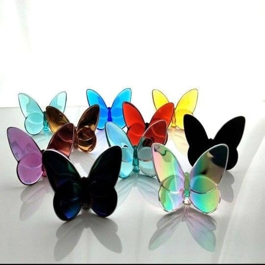 Amazon.co.jp: バカラ ラッキー バタフライ パピヨン Baccarat 置物 蝶