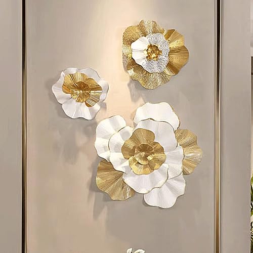 Amazon.co.jp: ウォールデコレーション アイアン アートパネル 花