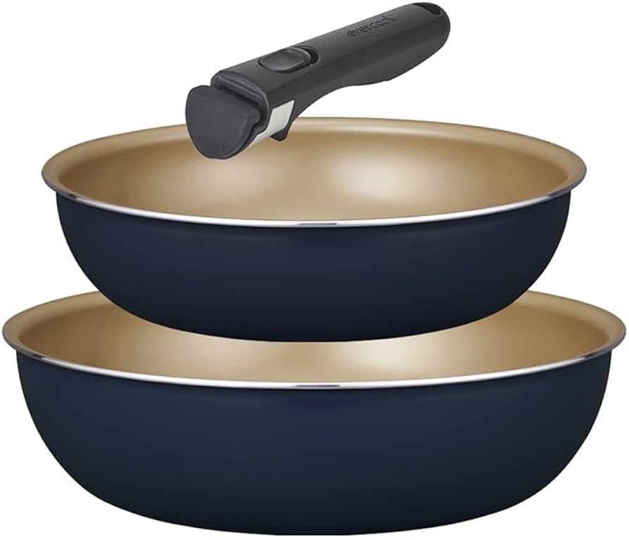 Amazon.co.jp: エバークック フライパンセット 3点（フライパン22㎝ 深