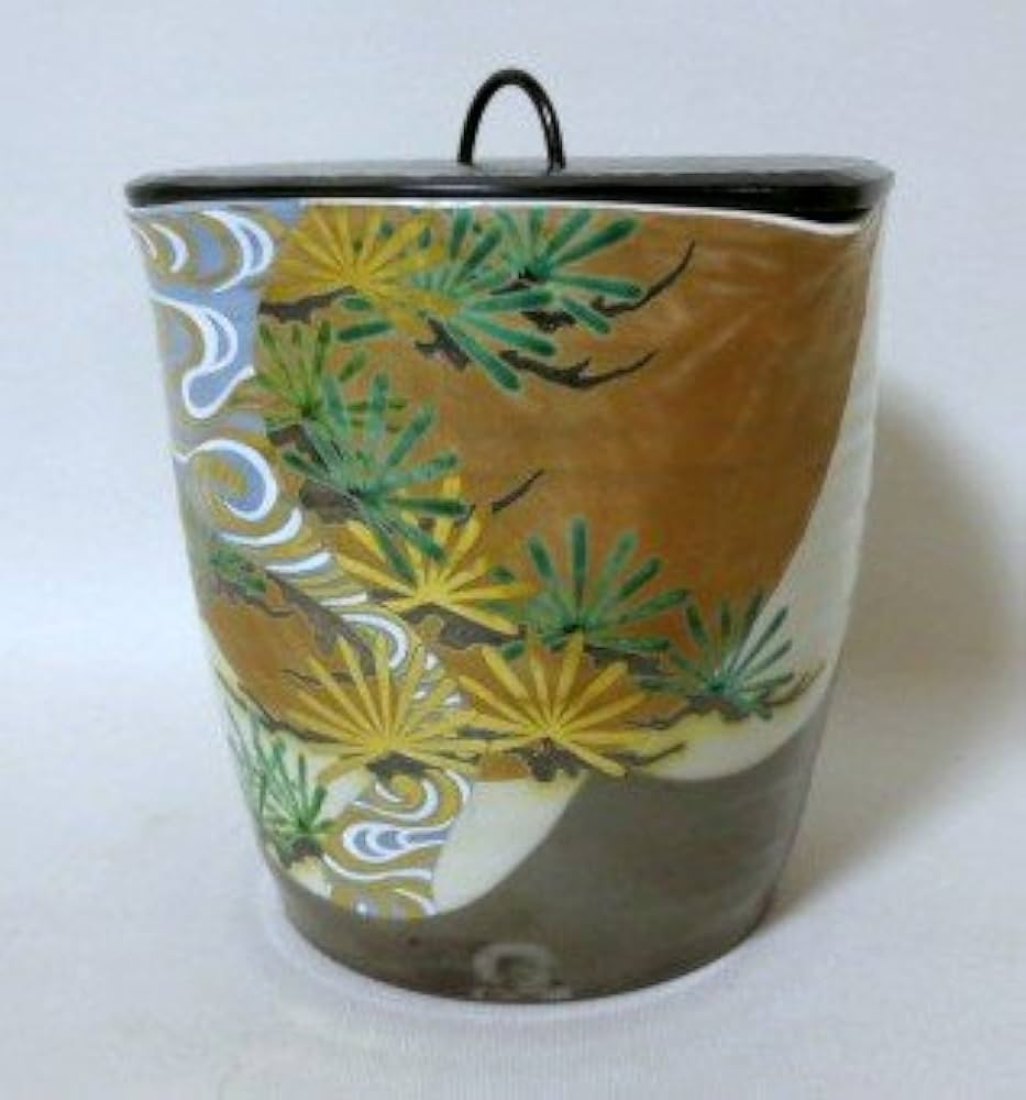 Amazon｜《茶道具・水指》水指 菱型松絵水指 中村秋峰作 (時間指定可