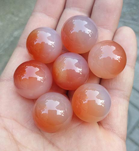 Amazon.co.jp: 天然瑪瑙 アゲート メノウ 瑪瑙 めのう 丸玉 約20mm 穴