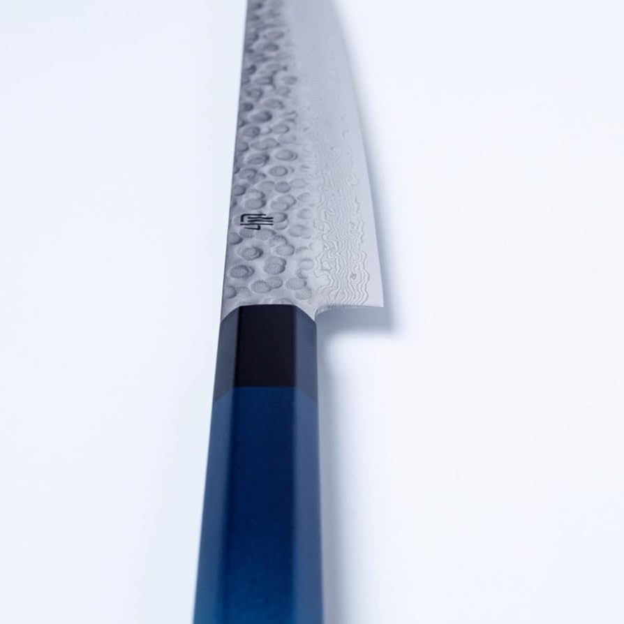 Amazon | EDIT JAPAN 藍包丁 筋引き包丁 ダマスカス 240mm vg10 鋼