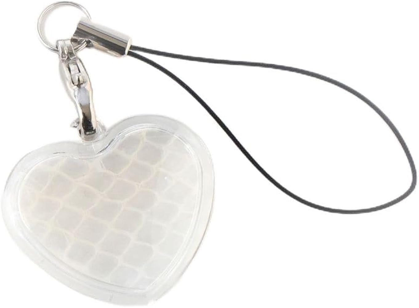 Amazon.co.jp: 【神社で祈願】 ハート ストラップ 白蛇 抜け殻 グッズ