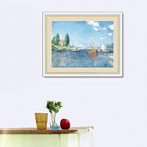 Amazon.co.jp: クロード・モネ『赤いボート、アルジャントゥイユ』高