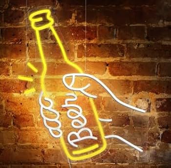 Amazon.co.jp: Kawlity ネオンライト サイン広告ネオン看板 LED ビール