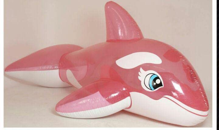 Amazon | シャチ ピンク ツヤあり フロート 空気ビニール風船 浮き輪