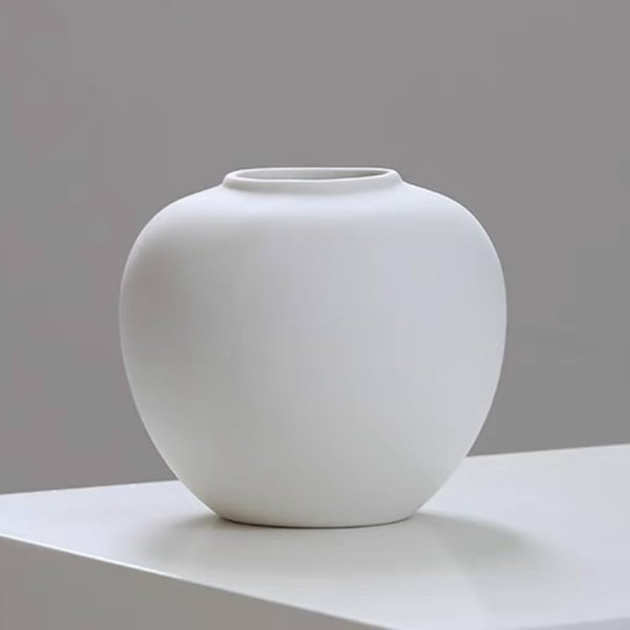 Amazon.co.jp: ホワイトセラミック 花瓶 一輪挿し 陶器花瓶 陶器花器