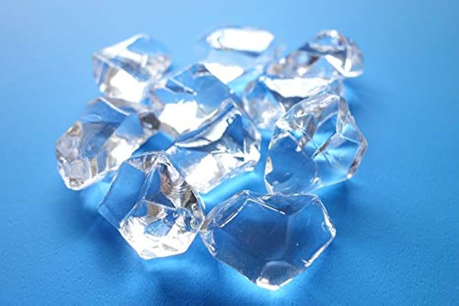 Amazon.co.jp: 国産アクリルアイス（大粒）1kg ディスプレイ氷