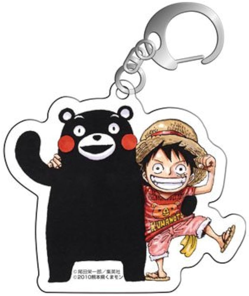 Amazon.co.jp: ワンピース×くまモン K ルフィ&くまモン アクリル