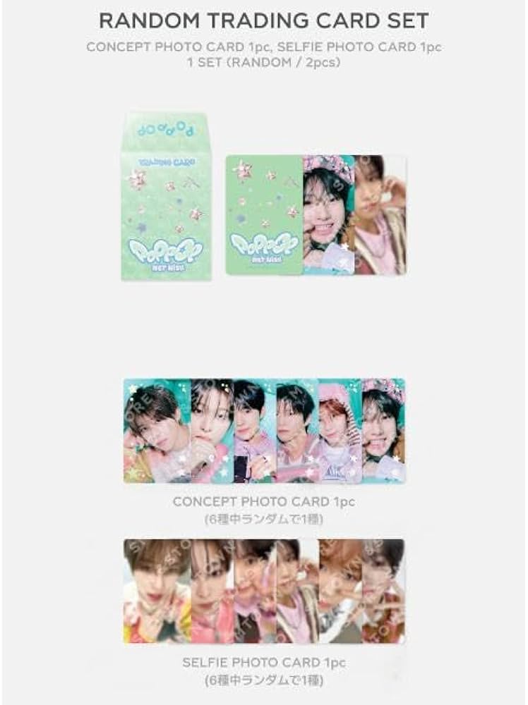 Amazon.co.jp: NCT WISH - 'poppop' RANDOM TRADING CARD SET/The 2nd