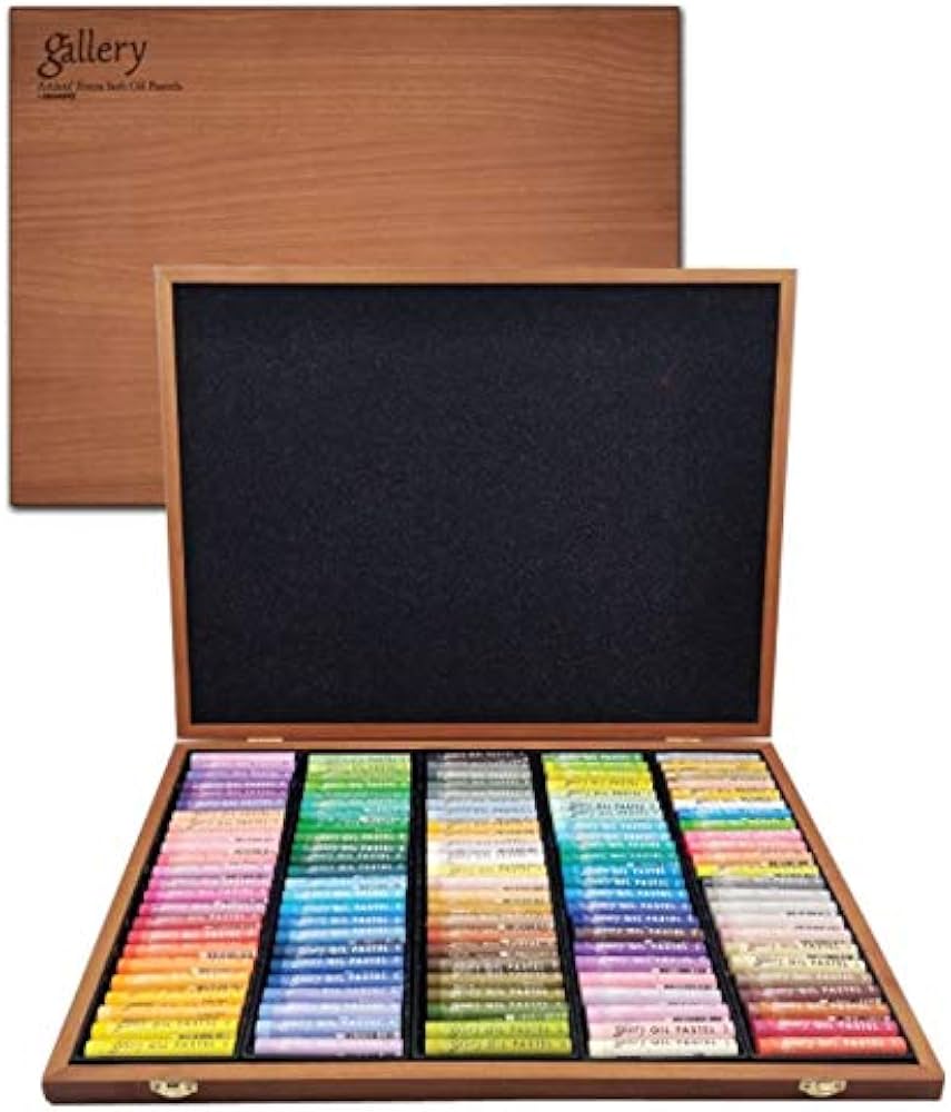 Amazon.co.jp: Mungyo Gallery Soft Oil Pastels Wood Box Set of 120