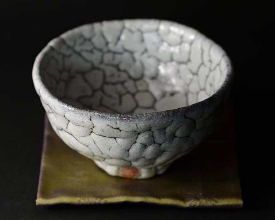 Amazon | 蓬莱茶碗 銘「石だたみ」(木箱付） 作家・人間国宝「清水卯一